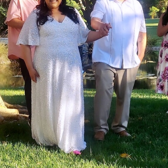 ASOS SEQUINED WEDDING GOWN size 20 - Picture 14 of 15